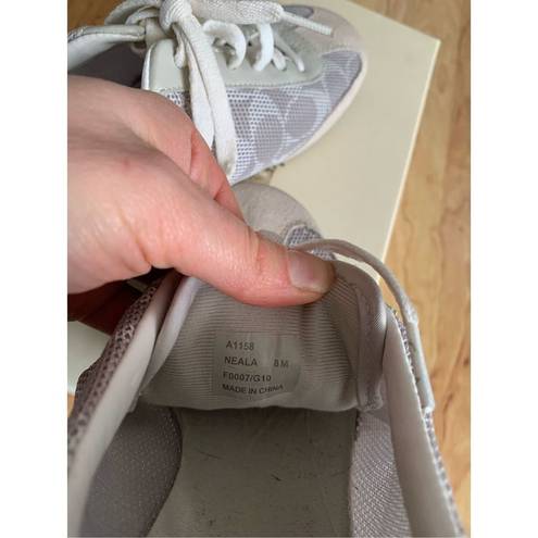 Coach  white baige sneaker neala size 8