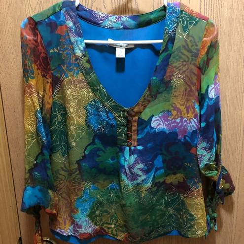 Coldwater Creek Cold Water Creek Silk Blouse Small