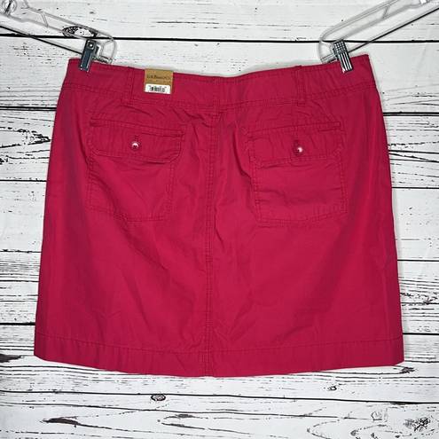 Krass&co G.H. Bass &  NWT Size 16 Pink 100% Cotton Cargo Utility Skirt