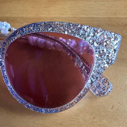 Lele Sadoughi  Rose Glitter Chelsea Cat Eye Sunglasses