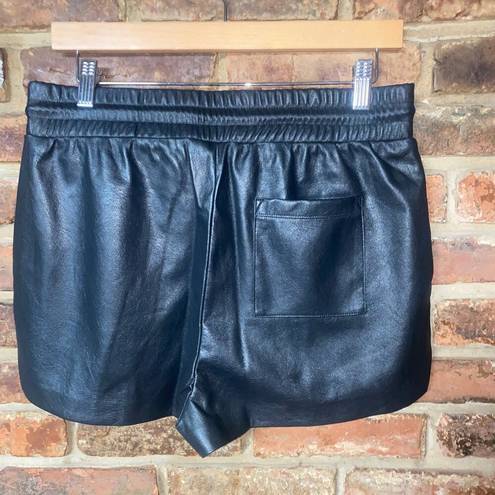 n:philanthropy NWT  Black Maura Faux Leather Shorts Women's Size Medium