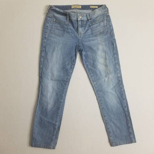 Guess  Jeans Capri Women 31 Blue Denim Pants Britney Skinny Classic Minimalist