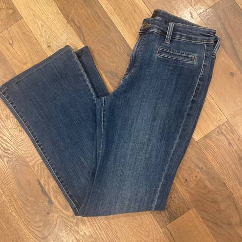 Banana Republic Wide Flare Leg Blue Denim Jeans Size 30