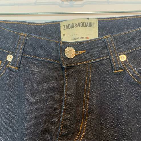 Zadig & Voltaire  London Brut Dark Wash Straight Leg Jeans