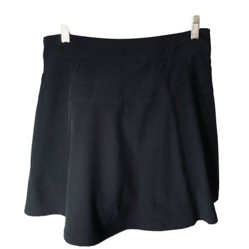 Rafaella  LADIES RESORT WEAR LINED SIDE ZIP SOLID BLACK SKORT NWT 8