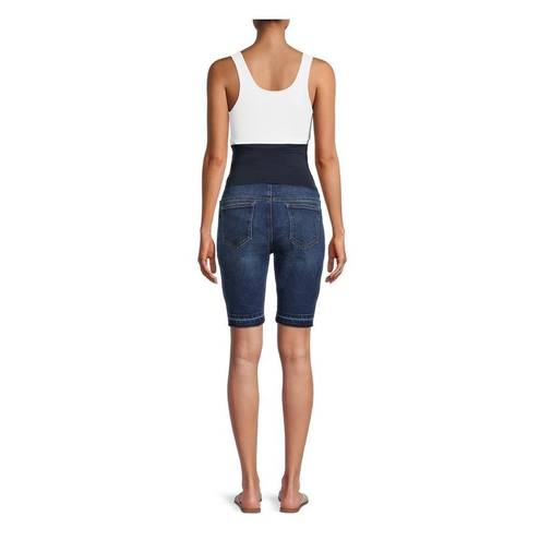 Bermuda Maternity  Medium Wash Jean Shorts