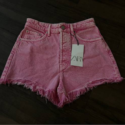 ZARA SALE‼️ NWT  PINK DENIM SHORTS