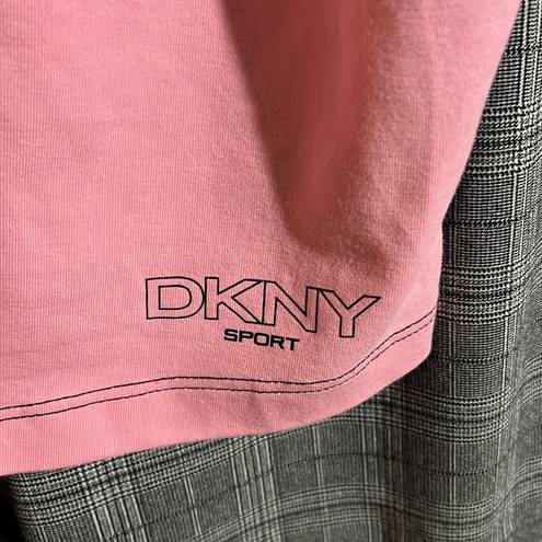 DKNY  SPORT Cropped Colorblock Work Out Tank