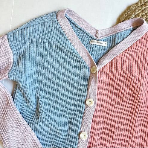 The Moon  & Madison Color Block Knit Cardigan
