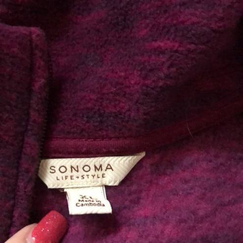 Sonoma  XL fleece zip‎ up jacket