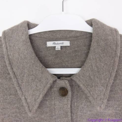 Madewell NEW  Boiled Wool Bridgman Sweater-Jacket, L