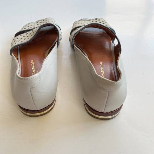 Rebecca Minkoff  Sadie Perforated Leather Ballet Flat Women's Size 6.5M Open Toe