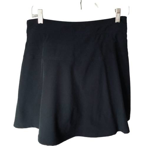 Rafaella  LADIES RESORT WEAR LINED SIDE ZIP SOLID BLACK SKORT NWT 8