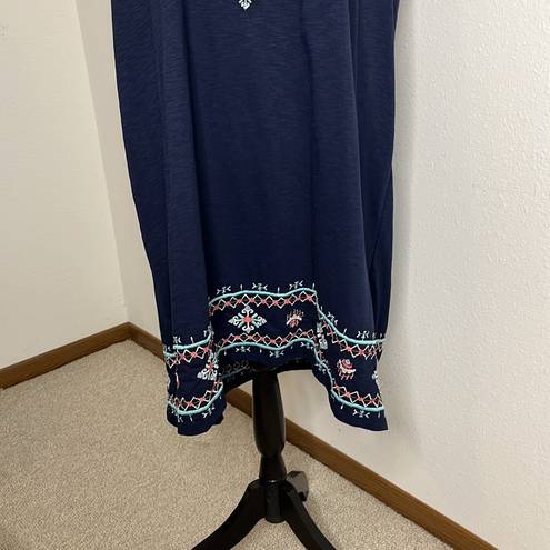 Style & Co  size 3X moroccan blue embroidered dress or cover up