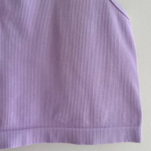 Krass&co J.o& Light Support Seamless Rib Knit Tank Top, Lilac/Lavender Tank, Size M-L