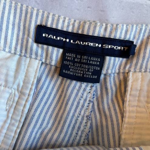 Polo Ralph Lauren Sport Women’s Blue & White Shorts 6 Blue Pony