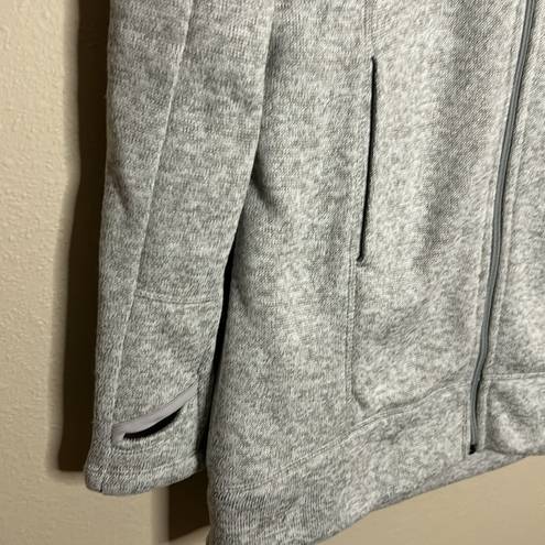 St. John’s Bay NWT  Active Hooded Fleece Jacket Small Gray