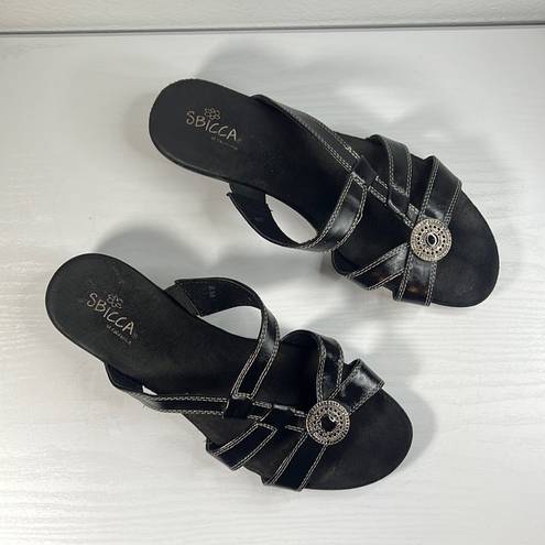 sbicca Womens Black  Sandals Sz 8.5