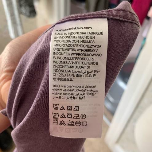 Calvin Klein  | purple short sleeve blouse