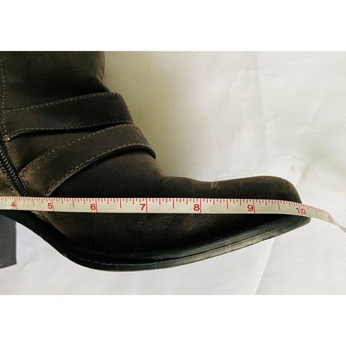 Ruff Hewn  Dunham Triple Buckle Zip Up Ankle Boots Shoes 8.5 M