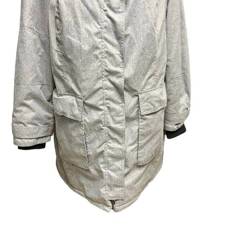 Torrid  Light Gray Faux Fur Hooded Puffer Parka Jacket Plus Size 2X