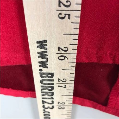 Dress Barn  Faux Suede Red Jacket Size 14 16