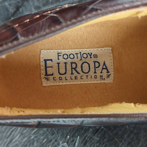 FootJoy  Europa Brown Leather Golf Spikes Shoes 99238 - Women's Size 7