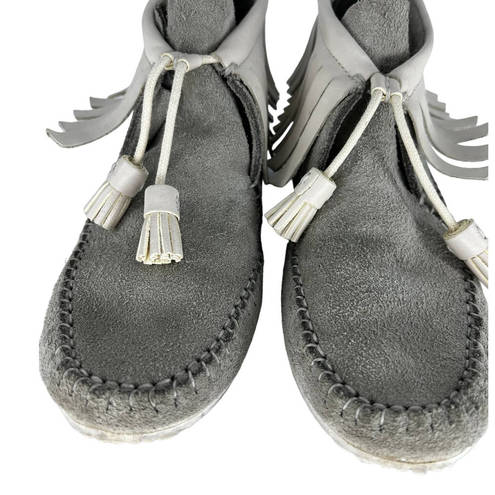 Rag and Bone  Ghita Suede Leather Fringe Moccasin