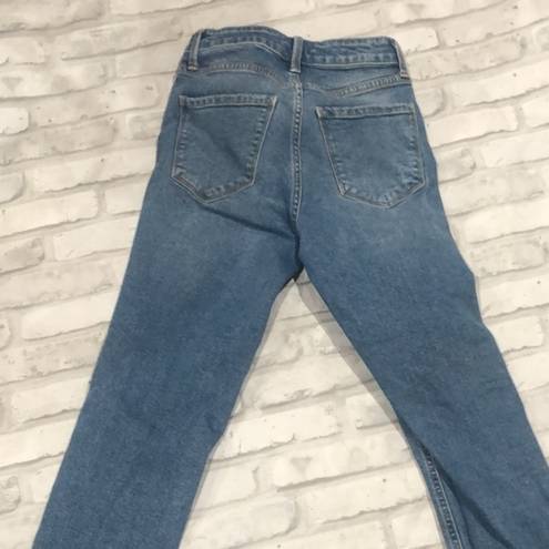 Cello  high waisted ankle length destroyed jeans