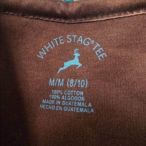 White Stag  TEE Brown Combo Shirt 8/10 Medium