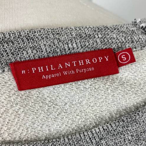 n:philanthropy NEW  Polka Dot Sweatshirt Heather Gray Small