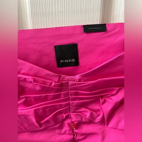 Kappa NWT Pinko  Puff Pink Sleeve Blouse