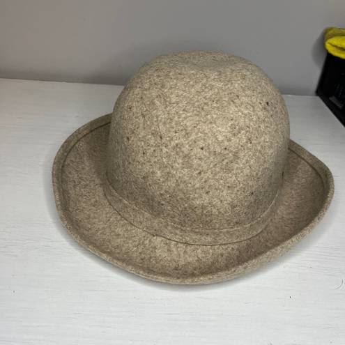 Krass&co Geo W Bollman &  Doeskin Women's Bowler Hat Felted Wool Ribbon