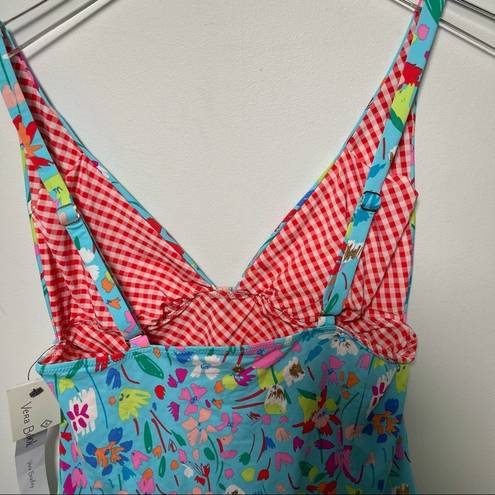 Vera Bradley  Superbloom Tankini Top Floral Beach Swim NWT Medium 8/10