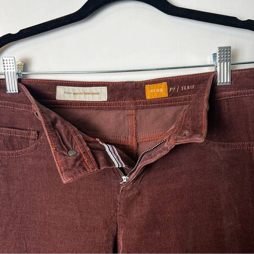 Pilcro  - Brown Fit/Serif Micro Corduroy Pants - Sz. 29