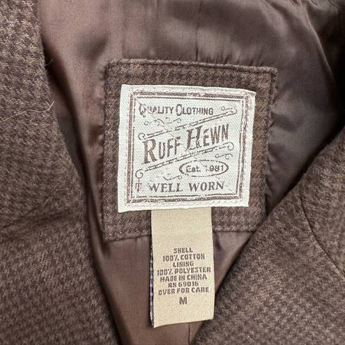 Ruff Hewn  Womens Size Medium Brown Blazer Jacket