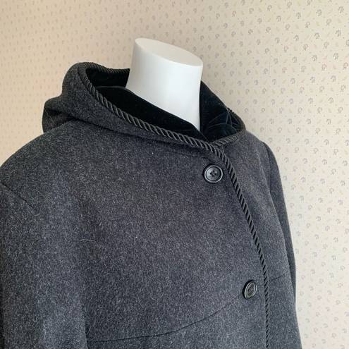 London Fog Vintage  Wool and Velvet Pea Coat Sz Extra Large PW9