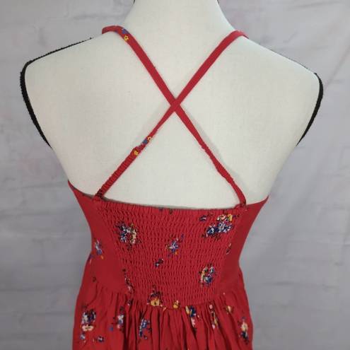 Nordstrom NWT |  Junior (XL) / Women's (SMALL) Sleeveless  Red Floral Romper