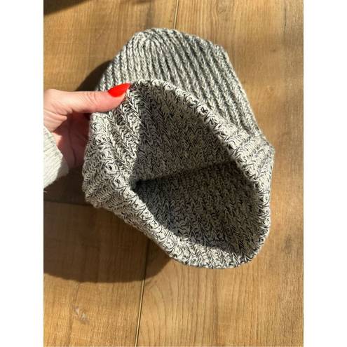 Love Your Melon  Beanie Gray Speckled Slouchy Womens Hat Winter Knit