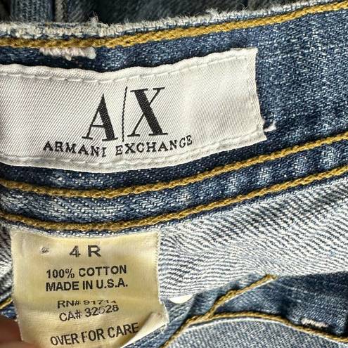 Armani Exchange  women’s size 4R low rise bootcut light wash jeans