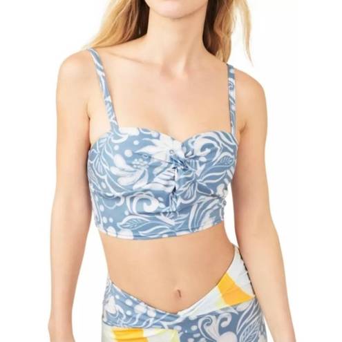 Free People Movement NEW  Double Take Novelty Floral Print Crop Top Bra Large