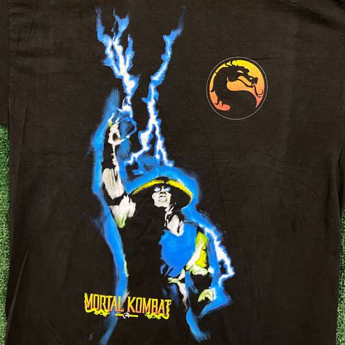 Mortal Kombat Raiden Lighting Strike Poster Tee L