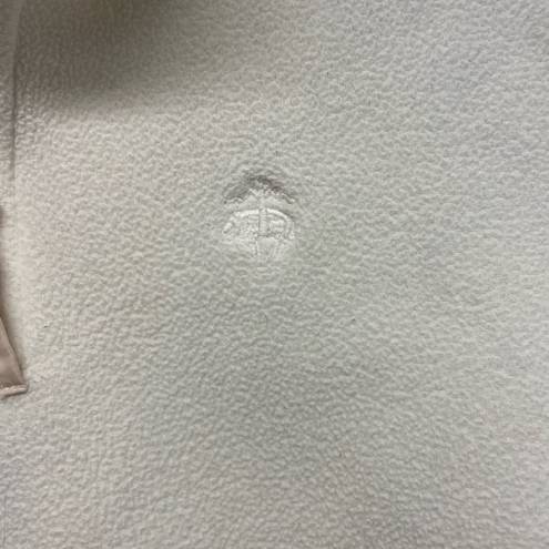 Brooks Brothers  Cream Fleece Quarter Zip Pullover size S