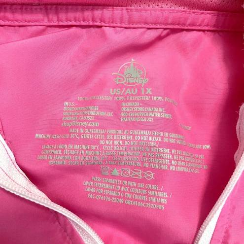 Walt  World Dose of Disney Pink Cropped Windbreaker Size 1X