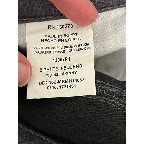 Lee  Riders Skinny Leg Slimming Stretch Jeans Grey Size 8P. NEW