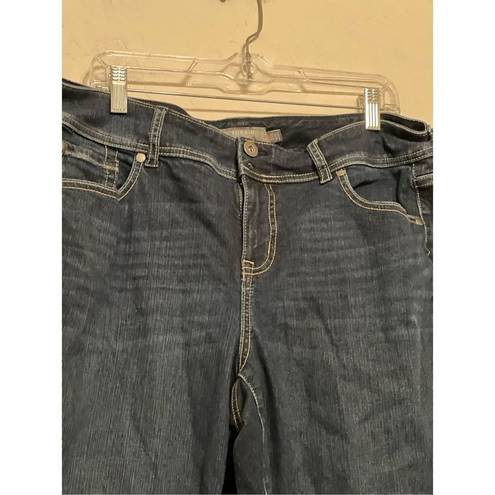 Torrid  Jeans Womens 16 r Blue Mid Rise Flare Leg Denim Dark Wash