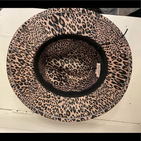 Juicy Couture  Leopard Print Fedora Hat One Size NWT