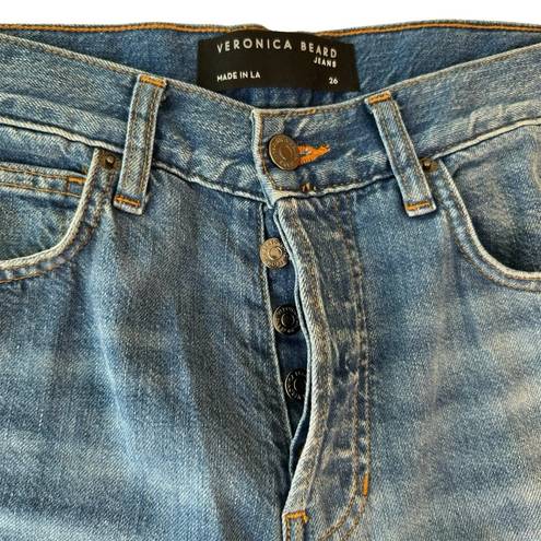 Veronica Beard  Taylor High Rise Wide Leg Jeans in Durango Sz 26