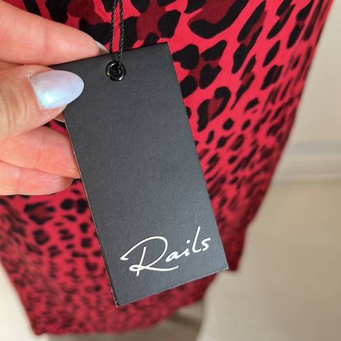 Rails  Yara Red Leopard Slip Dress