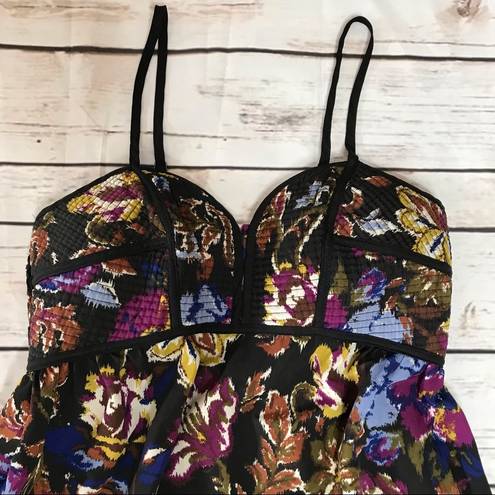 Xhilaration 💛 Black Floral Mini dress Size L